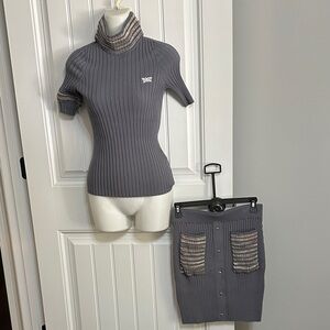 Parsons Xtreme Golf Italy Sweater/Skirt Set Small Appears New